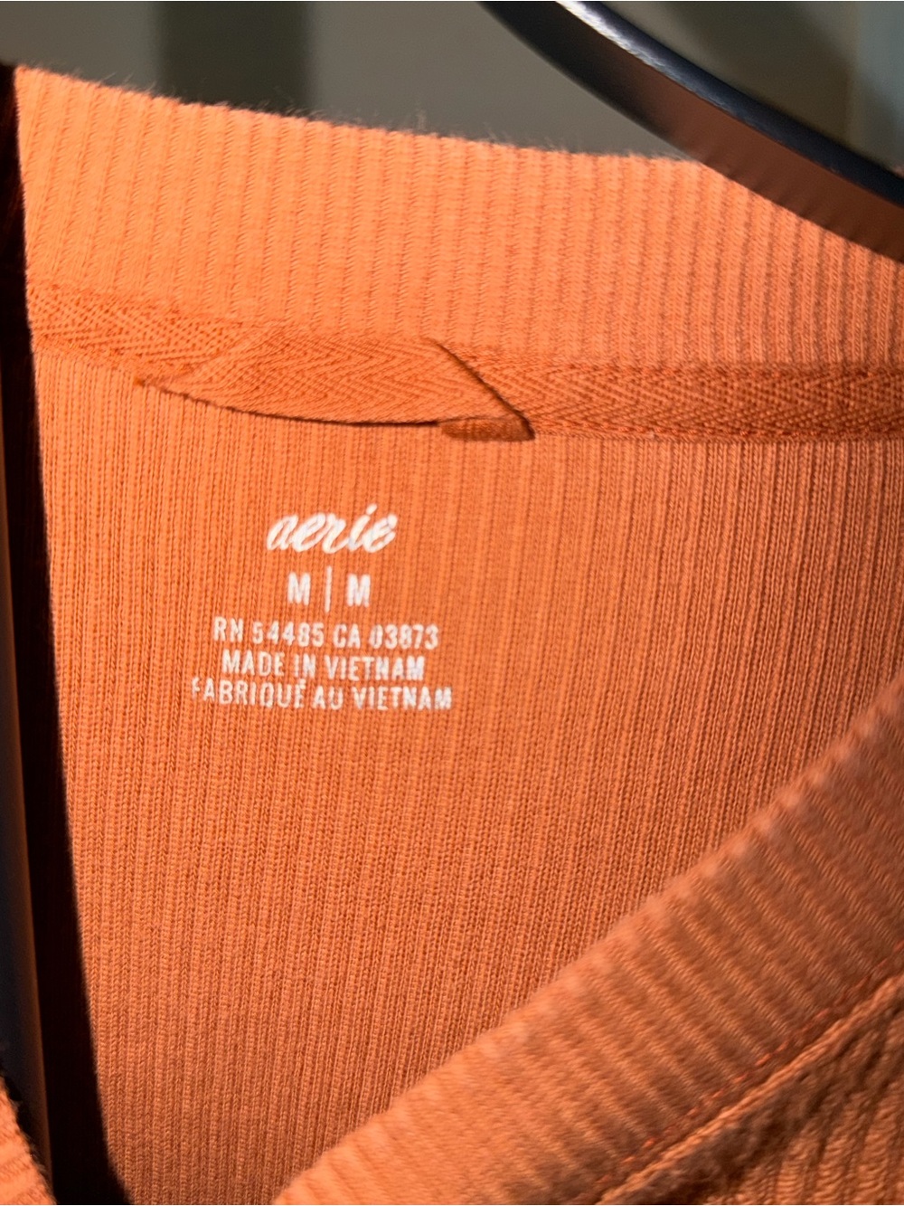 aerie Ribbed Crewneck Sweater - Rust - Picture 2 of 2